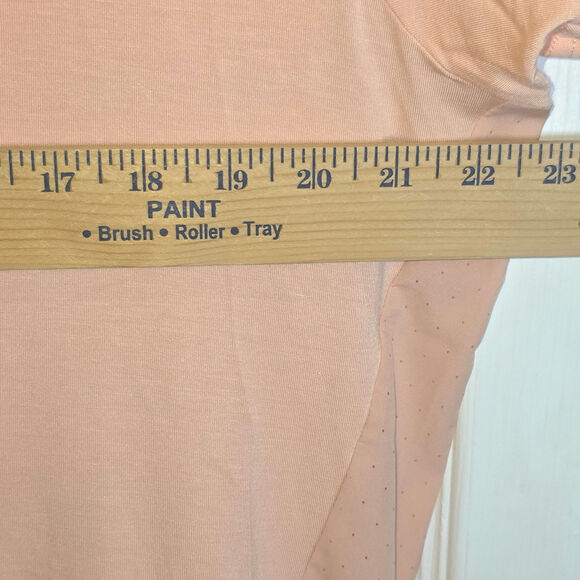 Kari Traa Rong Tee Workout Short Sleeve Top Womens Sz XL Peach Pink Crewneck - Picture 15 of 16